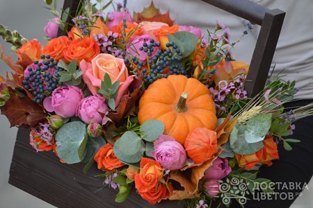 Ящик с цветами "Болдинская осень"